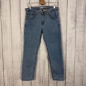 U-510 Xavier Men's W30 x L26 Blue Slim Fit Tapered Leg Medium Wash Denim Jeans